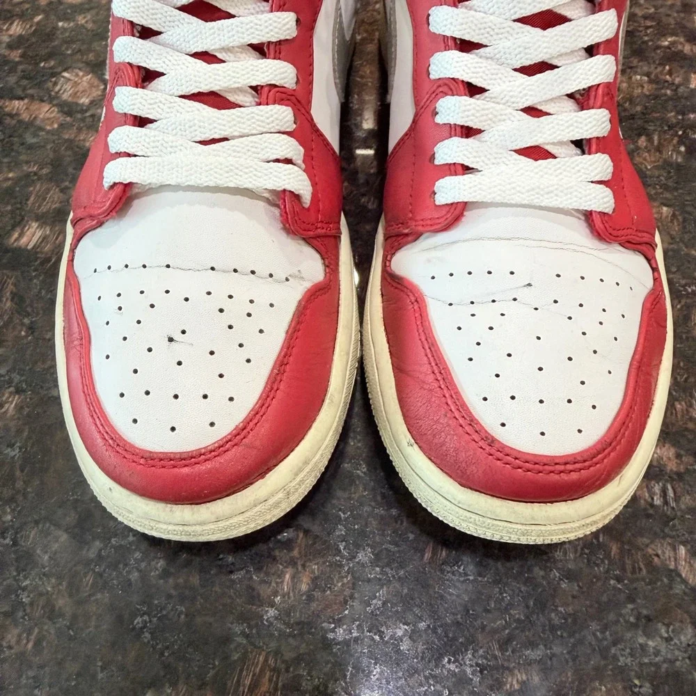 Nike Air Jordan 1 Retro High Nouveau Gym Red Silver 332550-602 Mens‎ 10.5